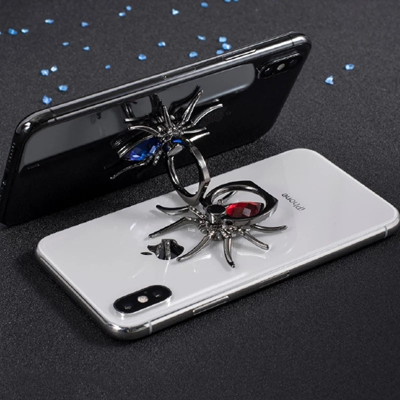 EMO Spider Bling Phone Holder
